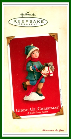 A Visit From Santa - Giddy-Up Christmas! - Chalkware - 2003