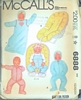 McCalls 6888 Baby Jumpsuit Overalls Seat Cover Pattern SZ Newborn