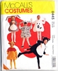 McCalls 8445 Bear Ghost Dog Bunny & Cat Costumes Size 2