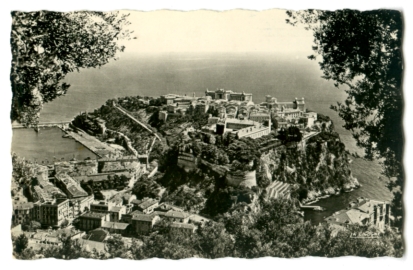 RPPC Postcard Principality of Monaco Monte-Carlo City on the Rock