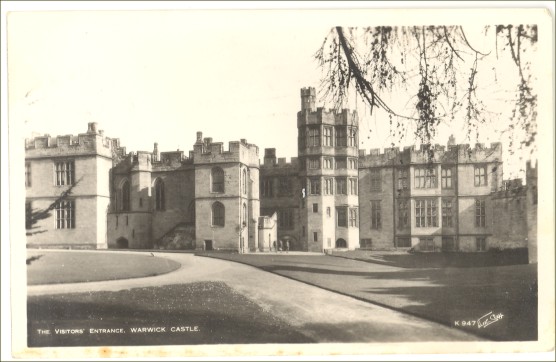 Artist Signed RPPC Real Photo Postcard Warwick Castle England
